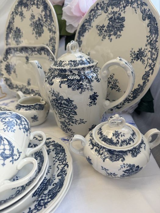 Villeroy boch valeria, віллерой бох валерія, синій, чайний сервіз