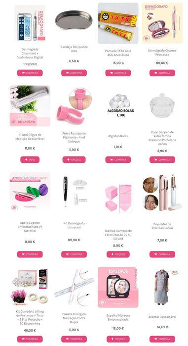 Todo Para Material Microblading Micropigmentação Portugal Lisboa Novo