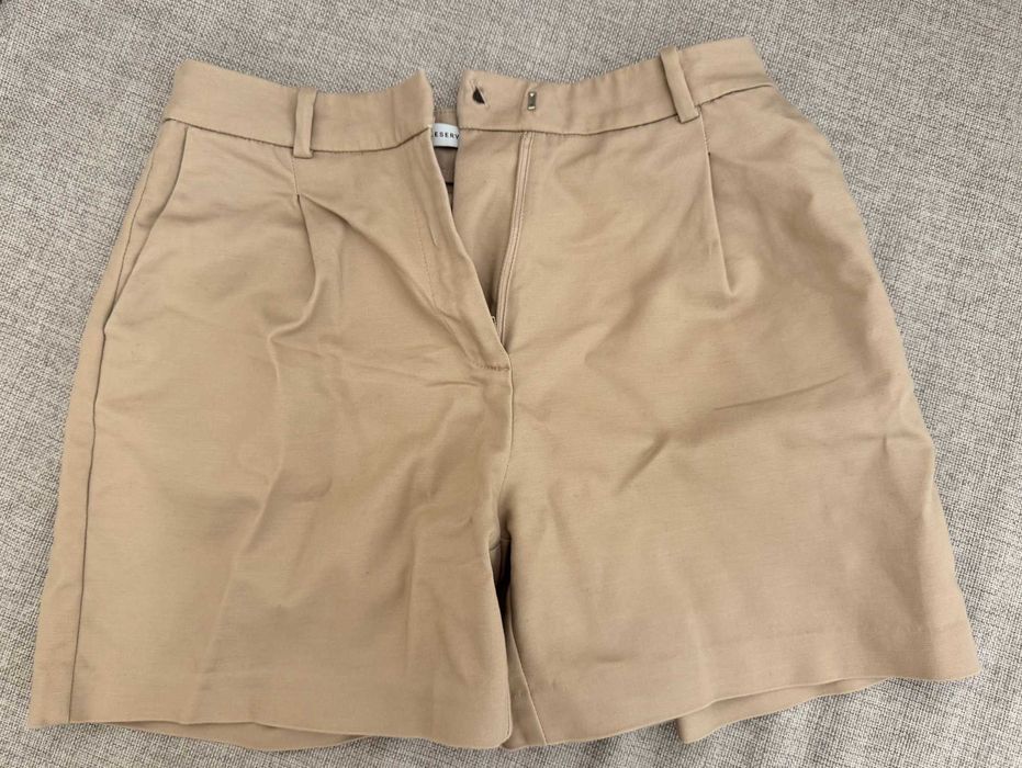 Beżowe szorty bawełniane RESERVED, damskie, rozmiar S