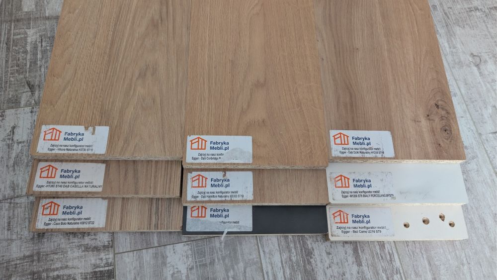 Egger próbki płyt meblowych