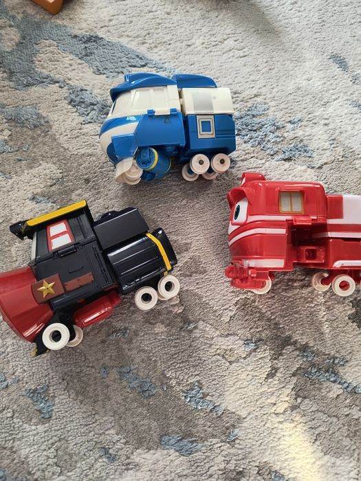 Іграшка робопотяги три штуки трансформери