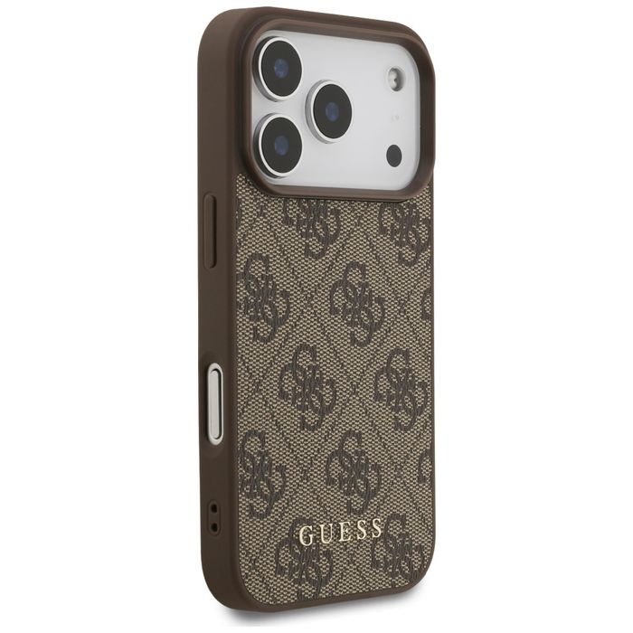 Etui do iPhone 17 Pro Guess 4G Classic brązowy
