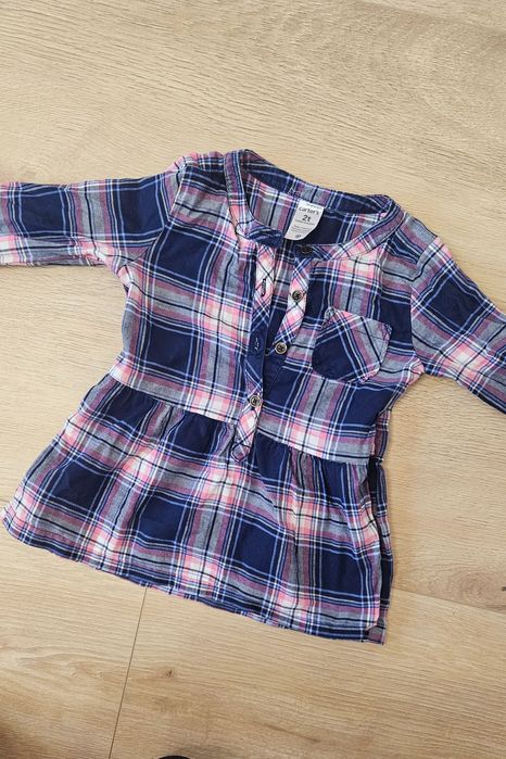 2 x koszula dla dziewczynki na wiosne 86 92