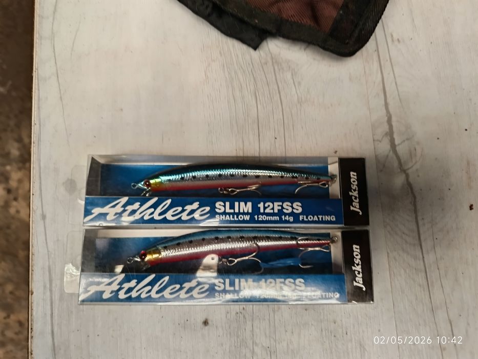 2 amostras pesca Jackson athlete Slim 120