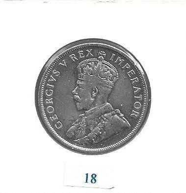África do Sul - - - 1 Florin  - 1923 - - - Moeda de Prata