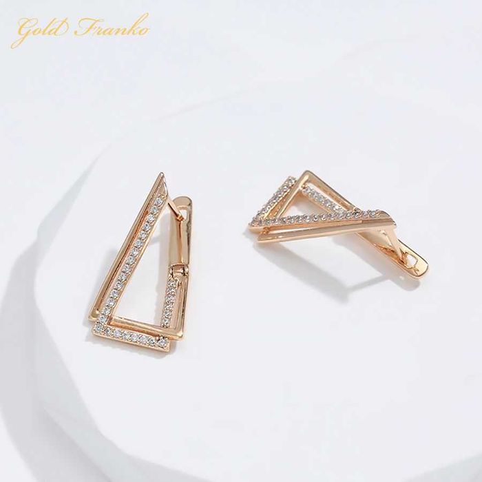 Kolczyki GF76 585RG Gold Franko