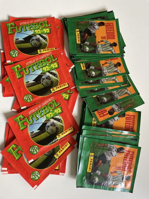 Saquetas vazias de 1991/92 e 1992/93