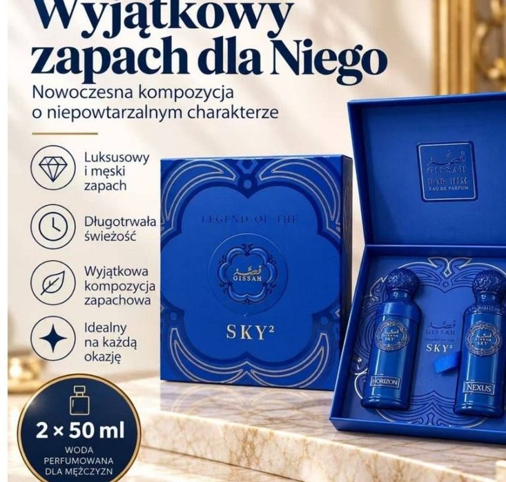Gissah Legend of the Sky² – zestaw perfum męskich 2×50 ml