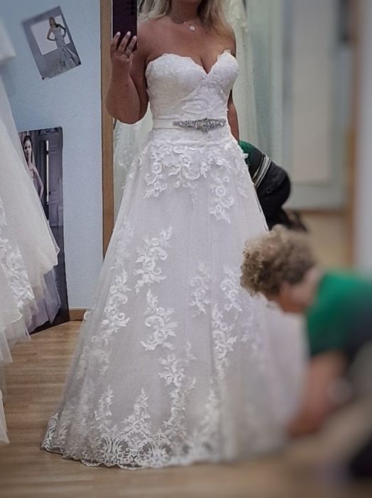 Vestido Noiva com Renda Tamanho 38 de 2024