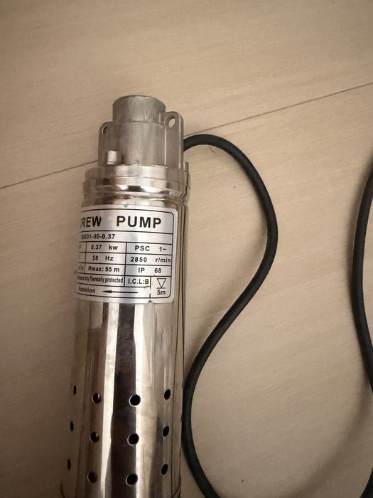 Bomba Submersível de Parafuso (Screw Pump) 0.5 HP – (com defeito)