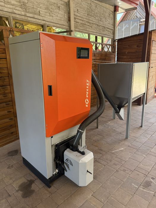 Kocioł Piec na pellet 25 kW EKOGREŃ EG-PELLET | PELETIX II MC | IDEALNY | ZASOBNIK | Palnik | Dokumenty