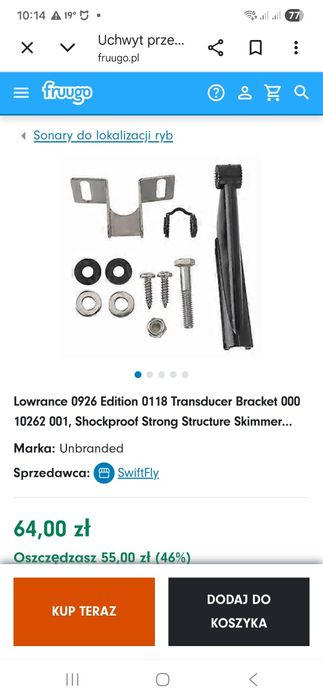 Echosonda  lowrance hook4 chrip