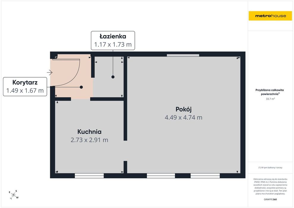 33,72 m2-parter+miejsce postojowe - do wykończenia - Bykowina !