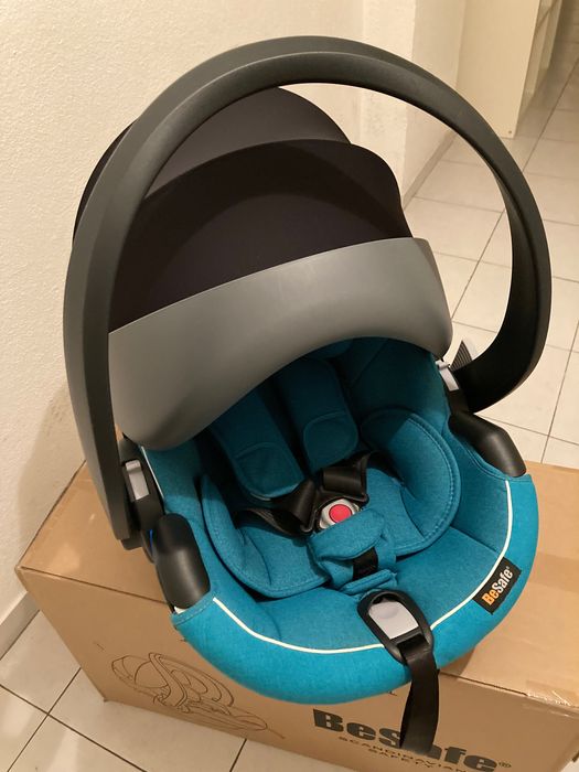 Besafe 4 artigos (base isofix, ovo, cadeira e carrinho easywalker)