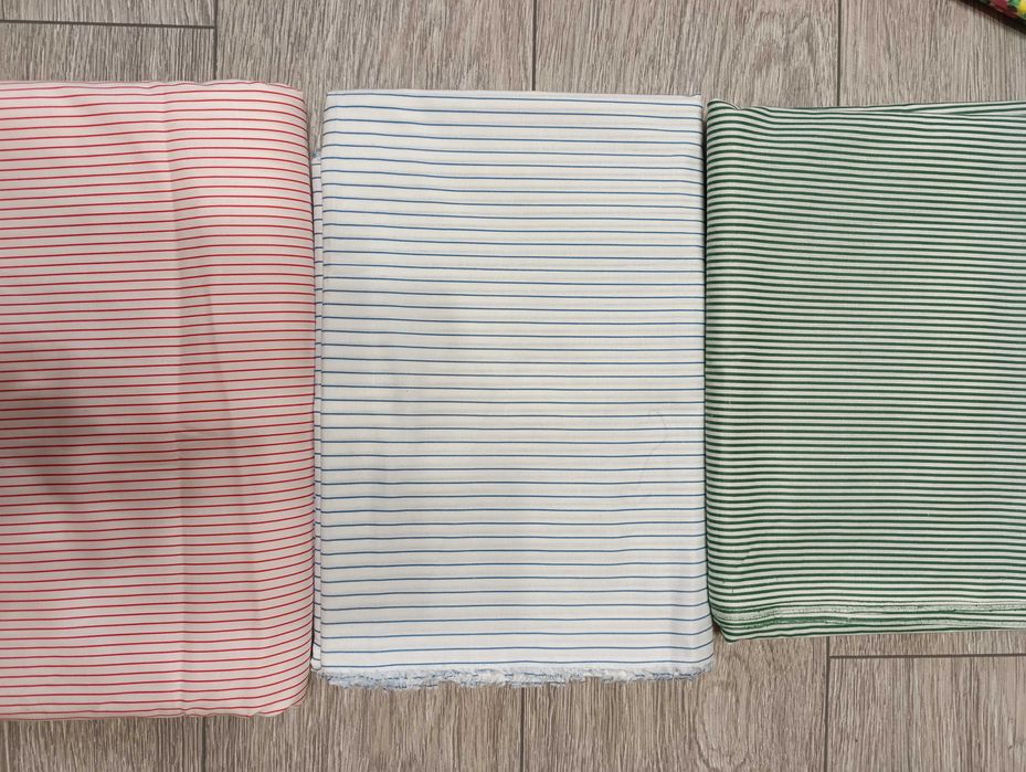 Відрізи нових тканин: ситець, байка та інші.