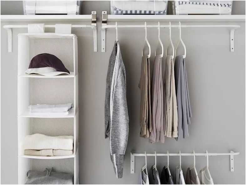 MULIG Suporte p/cabides, branco ikea