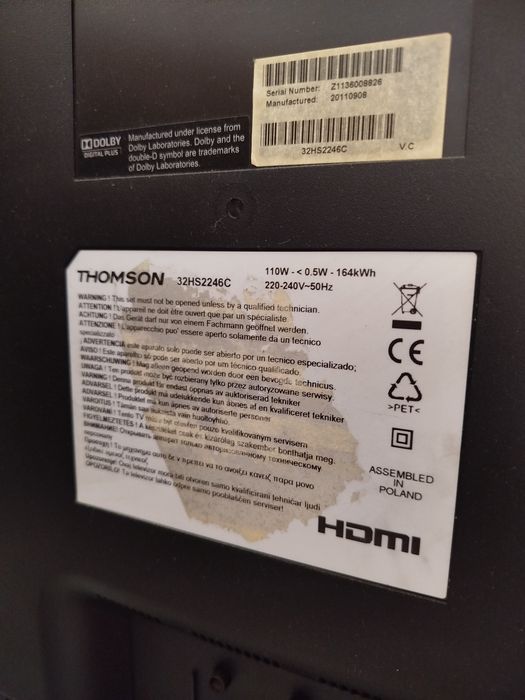 Telewizor  Thomson  32 cale