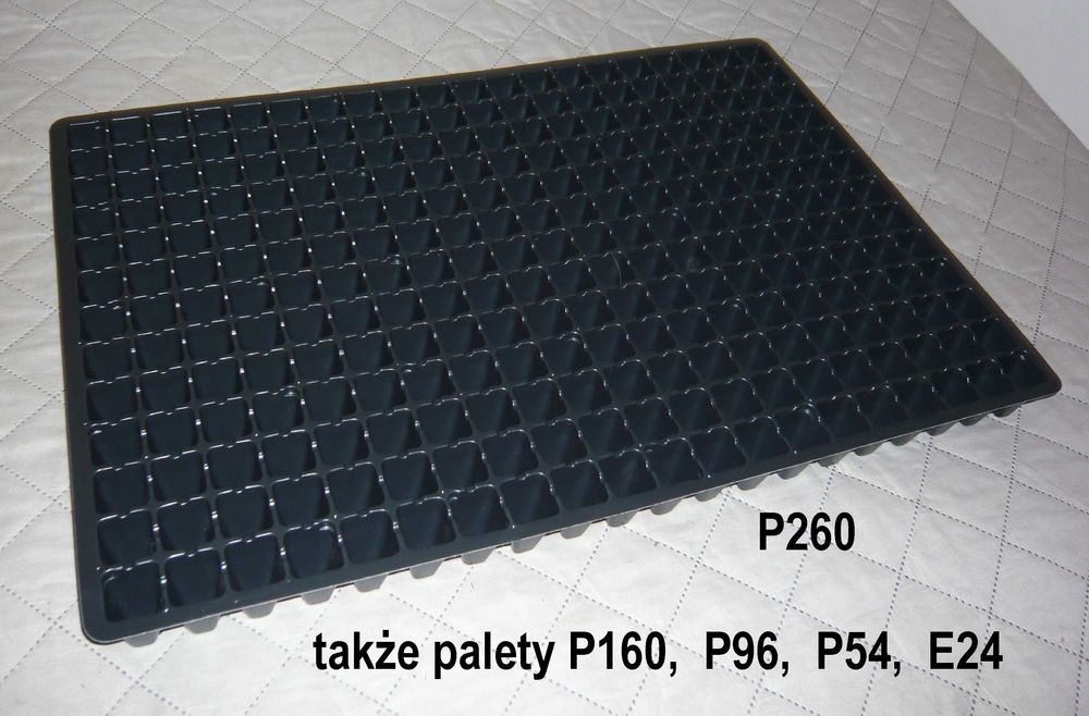 Nowe palety rozsadowe, multiplaty, wielodoniczki 260 kom. 40x60 cm