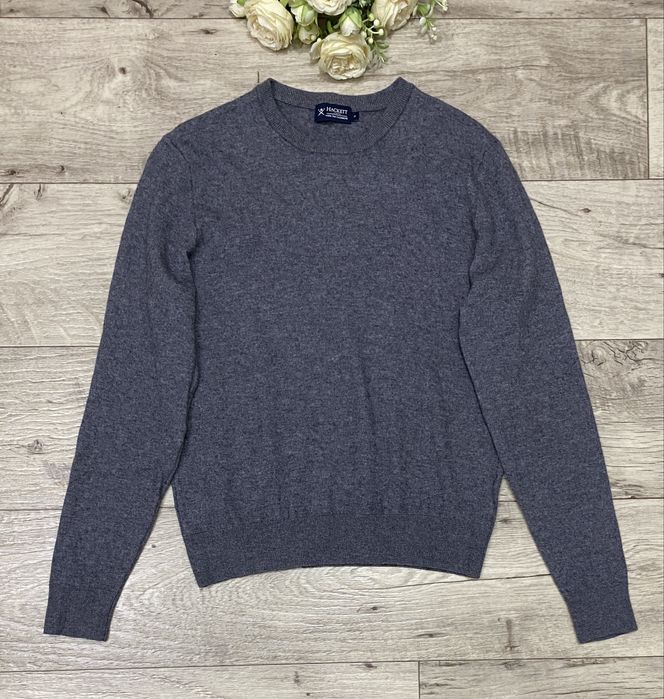 Джемпер, реглан, свитер шерсть/шелк/кашемир HACKETT LONDON, р.S-M