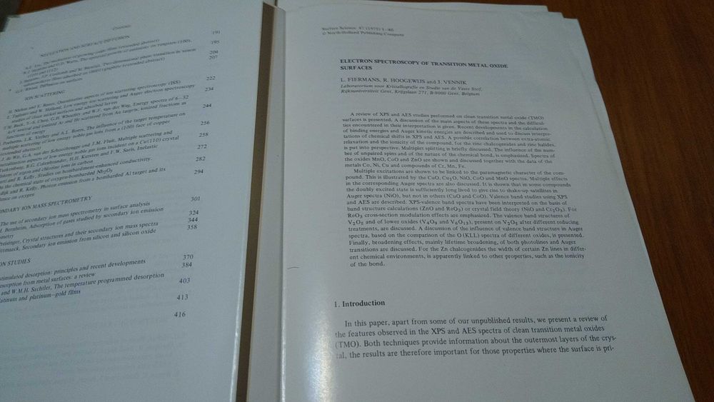 The solid-vacuum interface  Bootsma  Geus.