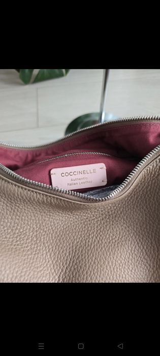 Torebka boho Coccinelle Taupe brązowo beżowa