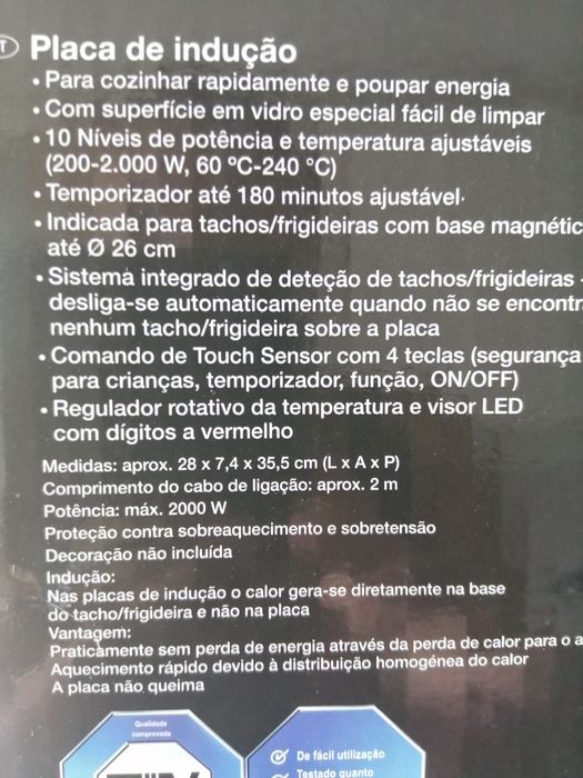 Placa de indução do Lidl