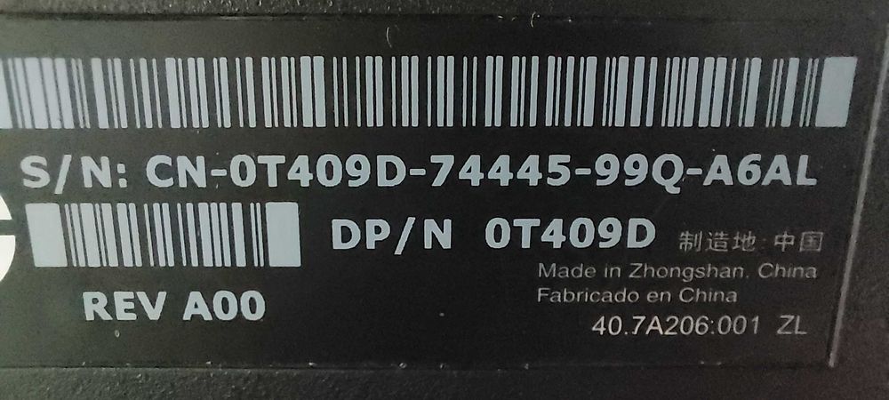 Monitor Preto LCD 20" Dell E2009WT