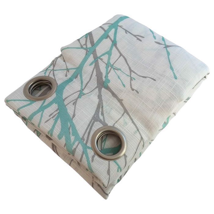 Zasłony z oczkami półprzezroczyste 127x175cm drzew