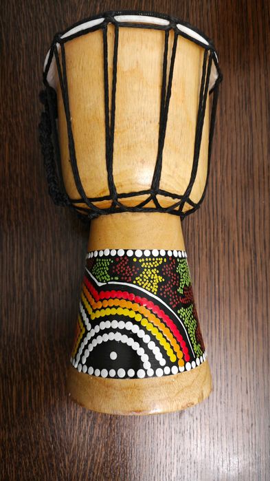 Bębenek drewniany rękodzieło