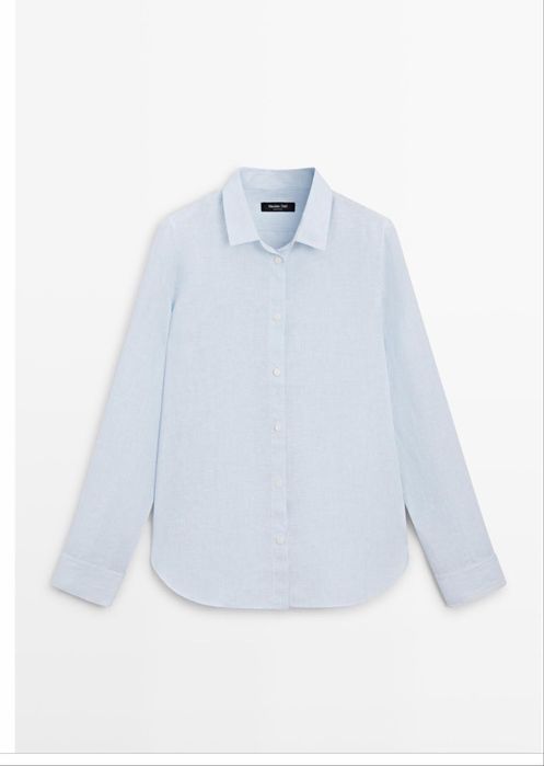 НОВА лляна рубашка Massimo Dutti