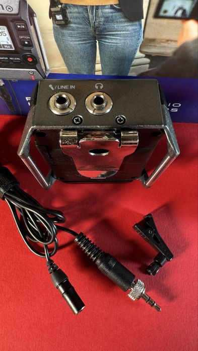 Gravador de Audio Zoom F1-LP  Com Lapela | Zoom XYH-6 XY Microphone