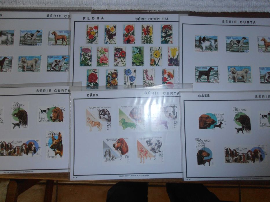 filatelia- 86 séries completas, todo o mundo e todas as temáticas