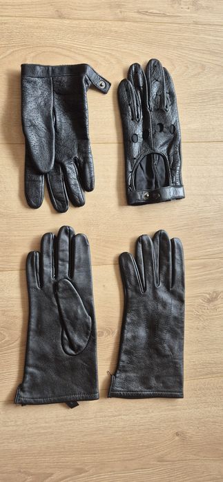 rękawiczki skórzane.