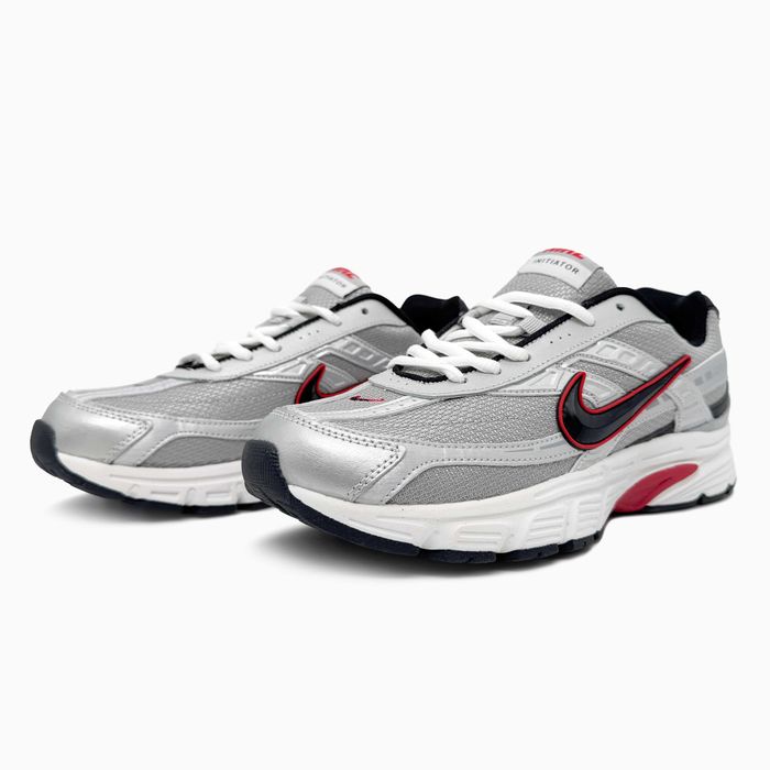Мужские кроссовки Nike Initiator Silver/Red Gore-Tex. Размеры 40-45
