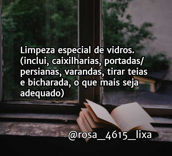 Serviços de limpeza