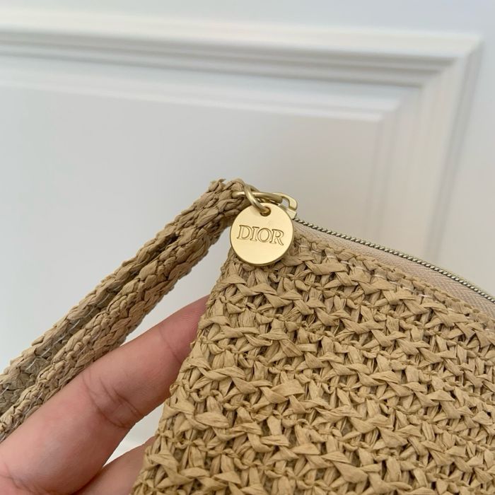 Плетена косметичка Dior Raffia