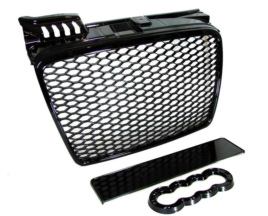 Grill Audi A4 B7 04-08 RS look black połysk