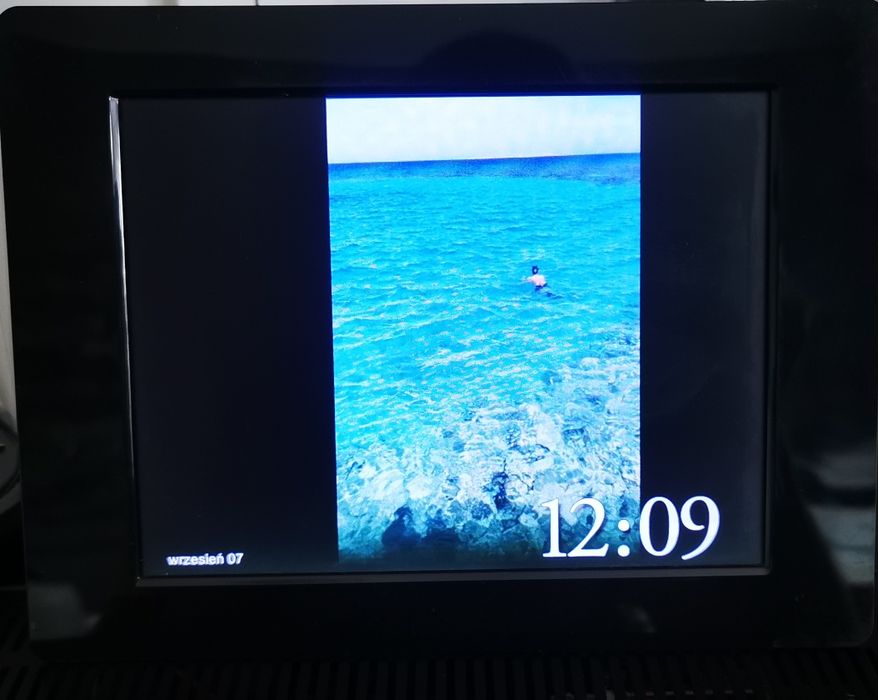 Ramka cyfrowa 7,5" czarna