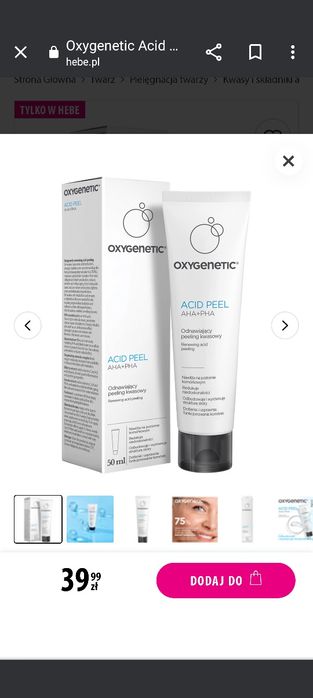 Nowy peeling kwasowy Hebe