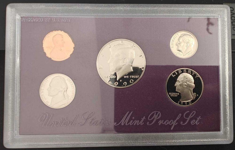 USA - Zestaw Proof Set 1990 - 5 monet Mennica San Francisco