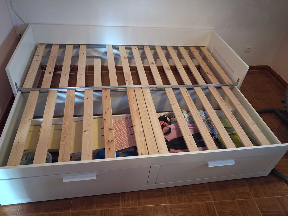 Cama individual ou dupla c/2 gavetas