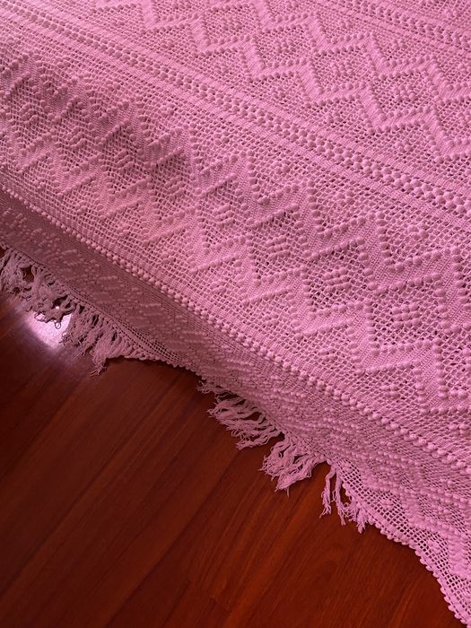 Colcha de cama feità mão