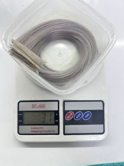 Волосся блонд 70см 30г натуральне