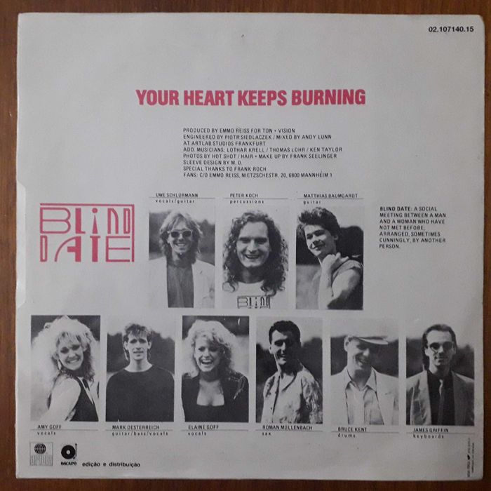 Blind Date single em vinil