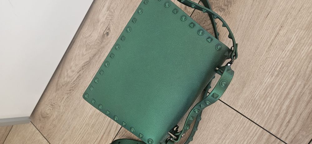 Jesienna zielona torebka napy