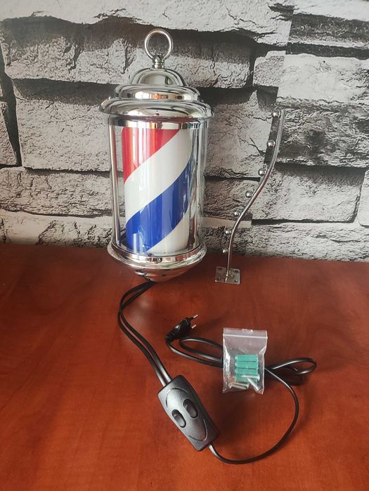 Obrotowy Słup fryzjerski dla fryzjer Barbera Shop oświetlenie fryzjerskie Wodoodporne Plafon podświetlany słupek lampa do salonu fryzjerskiego