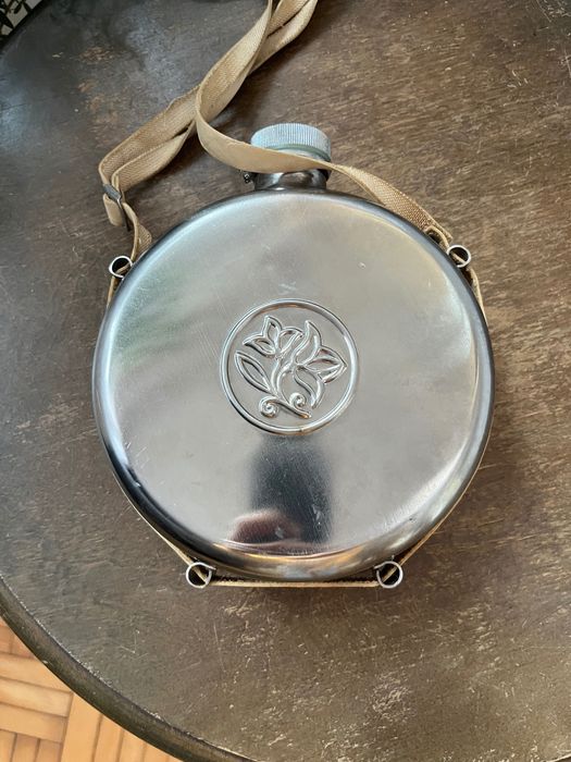 Piersiówka ZSRR nierdzewna PRL