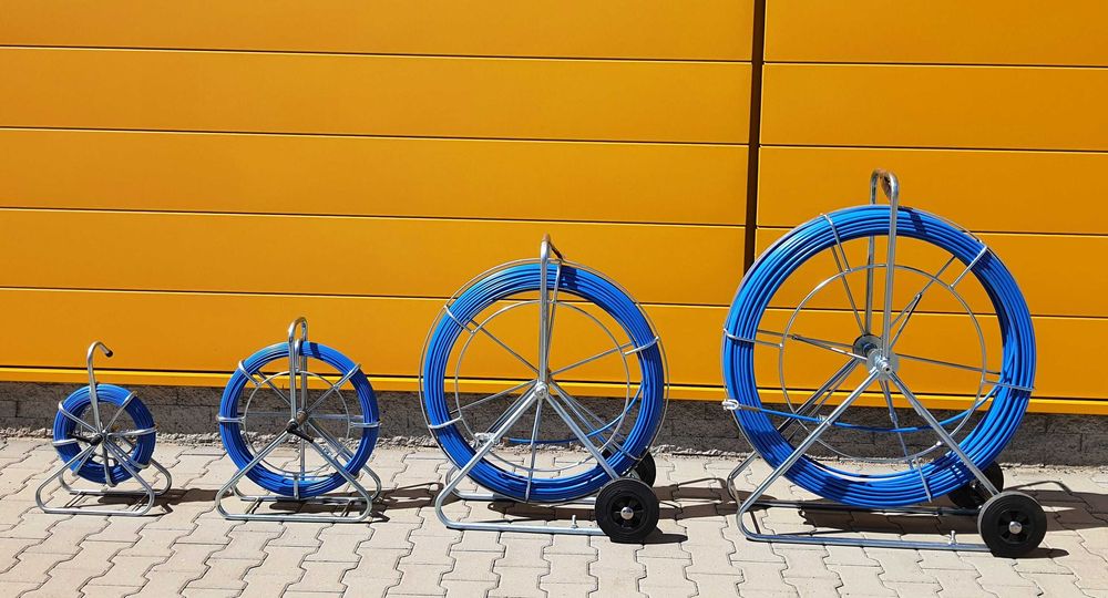 Włókno szklane do kabli, do wciągania kabli, do liny wciągarki, 250 m