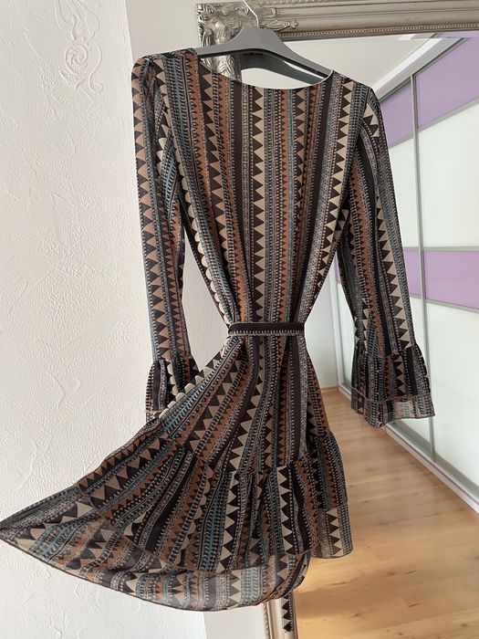 Sukienka Xana oversize wzory bawełna