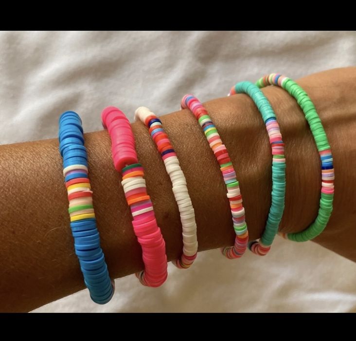 Pulseiras missangas coloridas
